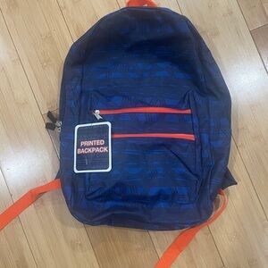 Stylish Blue and Orange Backpack